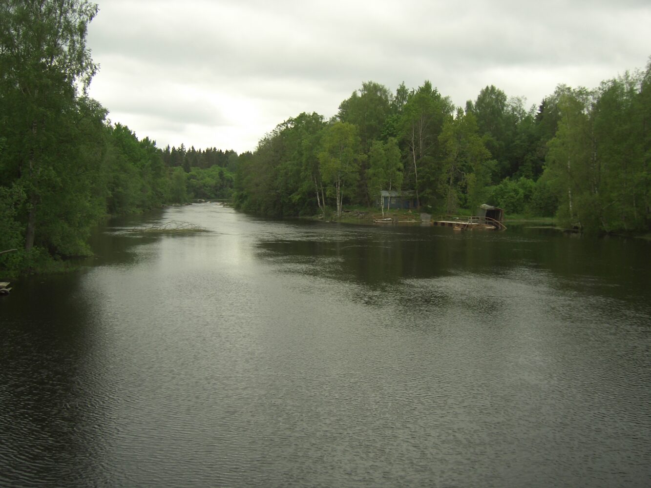 Näkymä Unnunkoskelta (Räisälä)